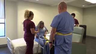 Physical Therapy Transfer Training  How To Transfer From Wheelchair To Bed [upl. by Utas620]