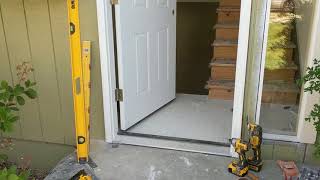 Jeld Wen Front Door Installation  Really crappy products and craftsmanship PART 1 [upl. by Sadnalor]