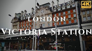 London Victoria Station Walk Through England 4K [upl. by Edveh]