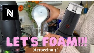 How To Foam Milk With Aeroccino 3 Make Coffee With Foam Tips amp Tricks  Easy Foamed Latte Recipe [upl. by Amann]