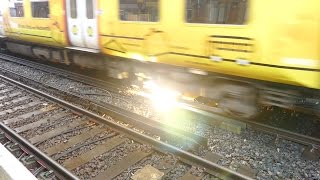 Merseyrail 507 009 making arcs at Birkdale station [upl. by Alben]