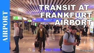 TRANSIT WALK AT FRANKFURT Airport FRA Terminal 1  Connection Flight Transfer Arriving amp Departing [upl. by Atrebla]