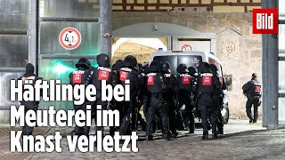 Gefängnismeuterei Polizei stürmt Knast in Thüringen  JVA Untermaßfeld [upl. by Claudio298]